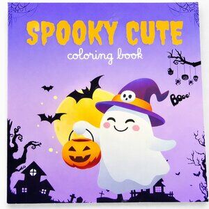 Handmade Cute Mini Coloring Book, Halloween Theme, 3x3